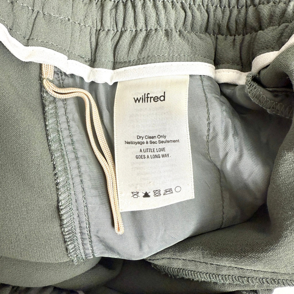 Wilfred Buffon Jogger Pants Women's Size XS Green Olive Crepe - Picture 8 of 13